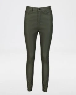 Jaime Coated Denim - Olive -Fashion General Store 103310374 C78 6