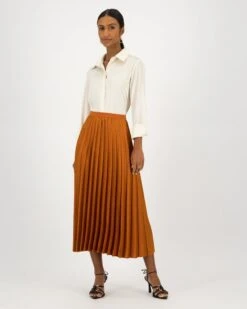 Icelyn Pleated Maxi Skirt -Fashion General Store 103410066 C95 4