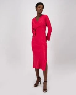 Jaqueline Slim Wrap Dress -Fashion General Store 103435171 C33 4