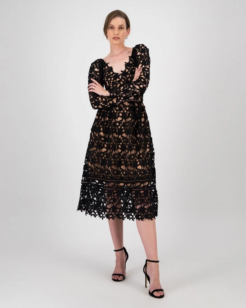 Clara Lace Sleeved Dress 5 Clara Lace Sleeved Dress - Image 3