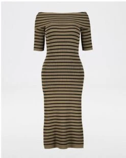 Bryony Stripe Knit Dress -Fashion General Store 103620426 C78 5