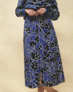 Aaminah Printed Pleated Skirt