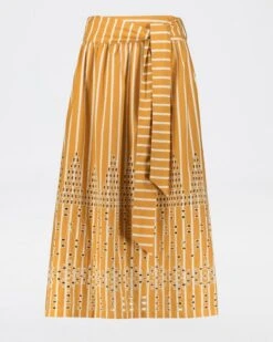 Azra Yarn-Dyed Skirt -Fashion General Store 103840208 C92 6