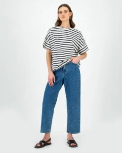 Remington Relaxed Stripe Tee -Fashion General Store 103885190 C57 2