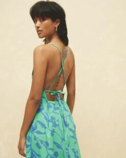 Belkis Printed Strappy Dress