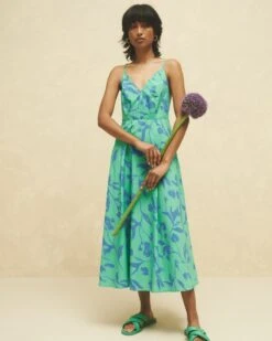 Belkis Printed Strappy Dress -Fashion General Store 103885498 C69 7