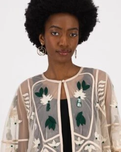 Tihana Embroidered Caplet -Fashion General Store 103920139 C25 4