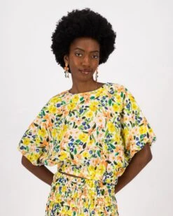 Carina Printed Crop Top