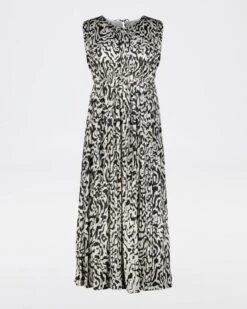 Diana Printed Plisse Dress -Fashion General Store 103945429 C23 5