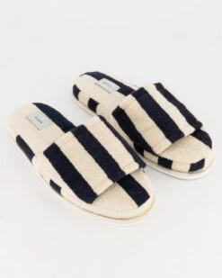 Ivy Striped Toweling Slipper