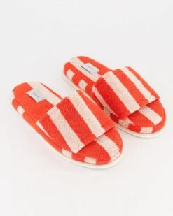 Daena Stripe Toweling Slipper