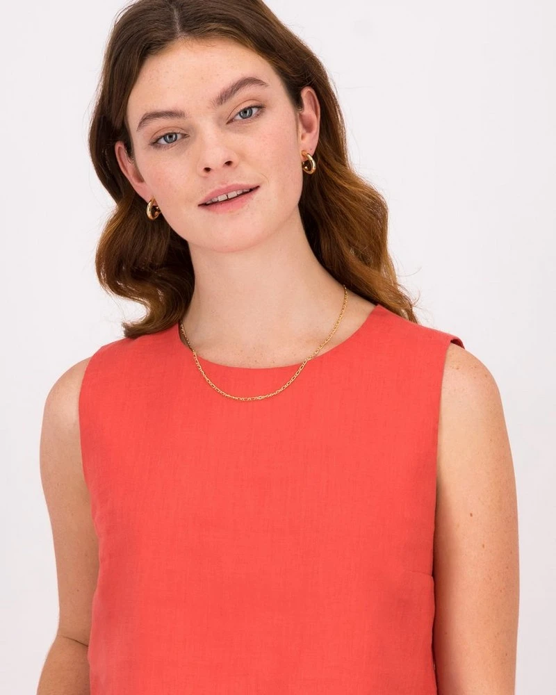 Flora Linen Popover Top 6 Flora Linen Popover Top - Image 4