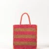 Gianna Striped Straw Bag