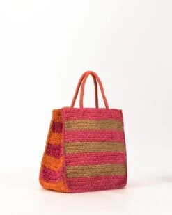 Gianna Striped Straw Bag -Fashion General Store 104100088 C33 3