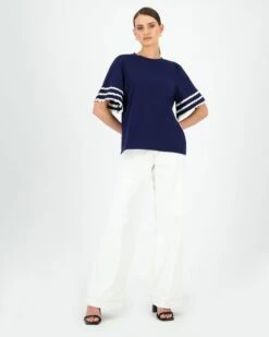 Zuri Ric Rac Detail Tee 9 Zuri Ric Rac Detail Tee -Fashion General Store 104150065 C57 2