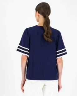 Zuri Ric Rac Detail Tee 10 Zuri Ric Rac Detail Tee -Fashion General Store 104150065 C57 3