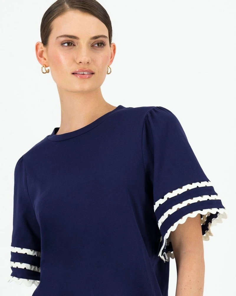 Zuri Ric Rac Detail Tee 6 Zuri Ric Rac Detail Tee - Image 4