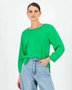 Alba Linen Blend Knitwear Top