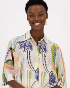 Silvia Printed Shirt -Fashion General Store 104185173 C99 4