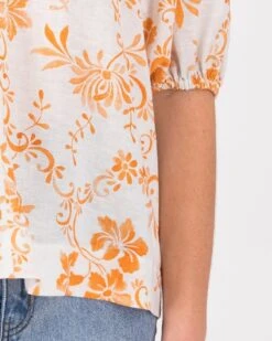 Adriana Two-Tone Linen Blouse -Fashion General Store 104235300 C94 5