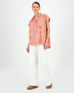 Tammy Printed Voile Top -Fashion General Store 104290066 C94 2