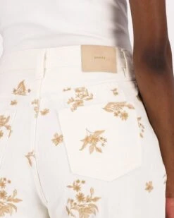 Athena Embroidered White Rigid Denim -Fashion General Store 104290083 C09 5