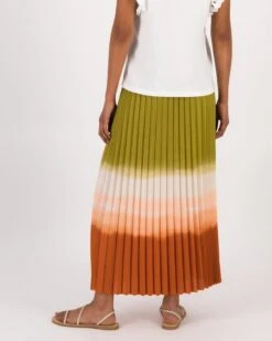 Donna Printed Pleated Skirt -Fashion General Store 104290137 C99 3