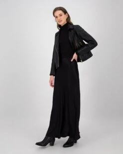 Noemie Biker Leather Jacket -Fashion General Store 104290212 C01 3