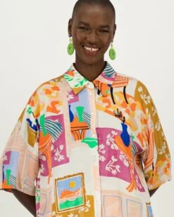 River Printed Shirt -Fashion General Store 104315112 C99 5