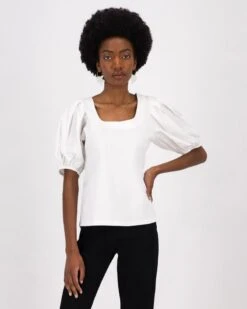 Adella Mixed Media Top