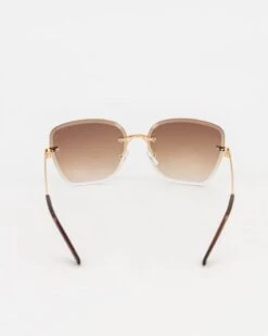 Rimless Bevelled Frame UV400 Sunglasses POE -Fashion General Store 104330175 C15 4