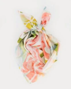 Ilka Floral Polysilk Scarf