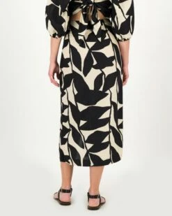 Serene Printed Wrap Skirt -Fashion General Store 104360093 C01 3