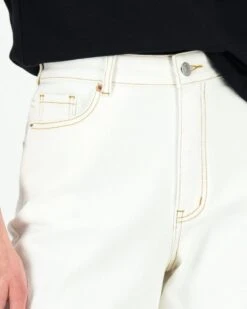Tobie Topstitched White Denims -Fashion General Store 104360131 C10 4