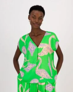 Dinah Soft Printed Top -Fashion General Store 104380160 C69 5