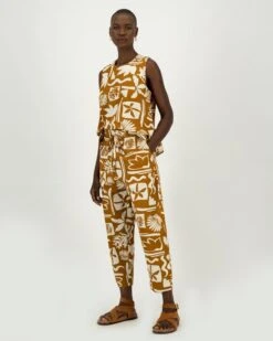 Joanie Printed Crop Culotte -Fashion General Store 104385481 C22 2