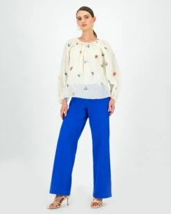 Whitney Organdie Embroidered Blouse 11 Whitney Organdie Embroidered Blouse -Fashion General Store 104405069 C10 3