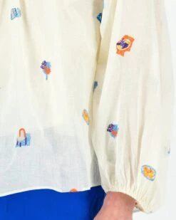 Whitney Organdie Embroidered Blouse 14 Whitney Organdie Embroidered Blouse -Fashion General Store 104405069 C10 6