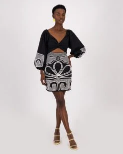 Madalyn Short Embroidered Dress