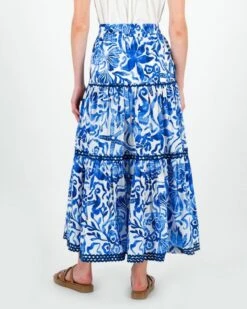 Bean Printed Tiered Skirt -Fashion General Store 104440314 C54 3