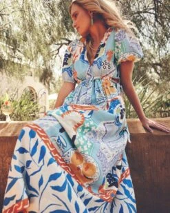 Bria Printed Maxi Dress