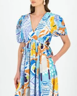 Bria Printed Maxi Dress -Fashion General Store 104445126 C99 5