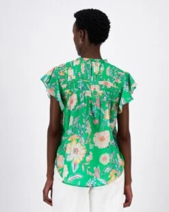 Marnie Printed Voile Blouse -Fashion General Store 104455272 C99 3