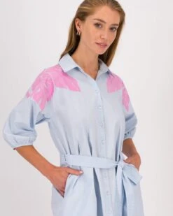 Addison Embroidered Shirt Dress -Fashion General Store 104455668 C56 4