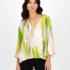 Jalila Printed Satin Popover