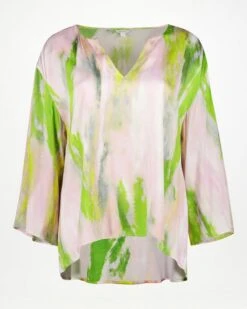 Jalila Printed Satin Popover -Fashion General Store 104470194 C99 6