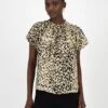 Sylvie Printed Short Sleeve Blouse -Fashion General Store 104470195 C99 1