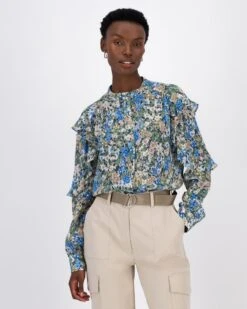 Camile Printed Blouse