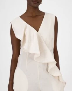 Bette Ruffle Jumpsuit -Fashion General Store 104475178 C10 4