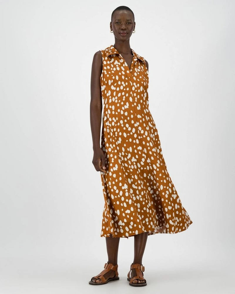 Selena Printed Shirt Dress 3 Selena Printed Shirt Dress